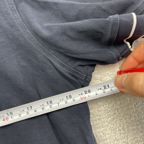 Au Noir Mens Polo 1X Cotton Dark Blue Collar Casual Stretch Golf Sports Read - Picture 10 of 16